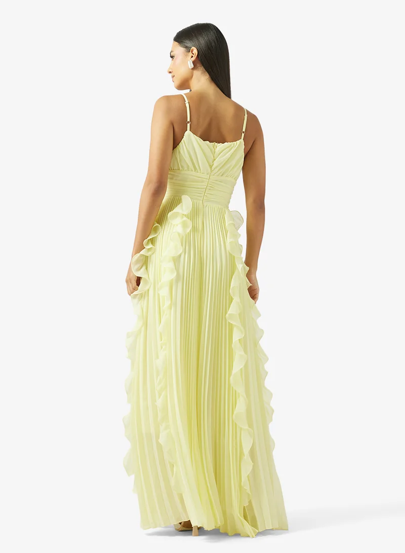 Ella Limited Edition Pleated Dress With Ruffles